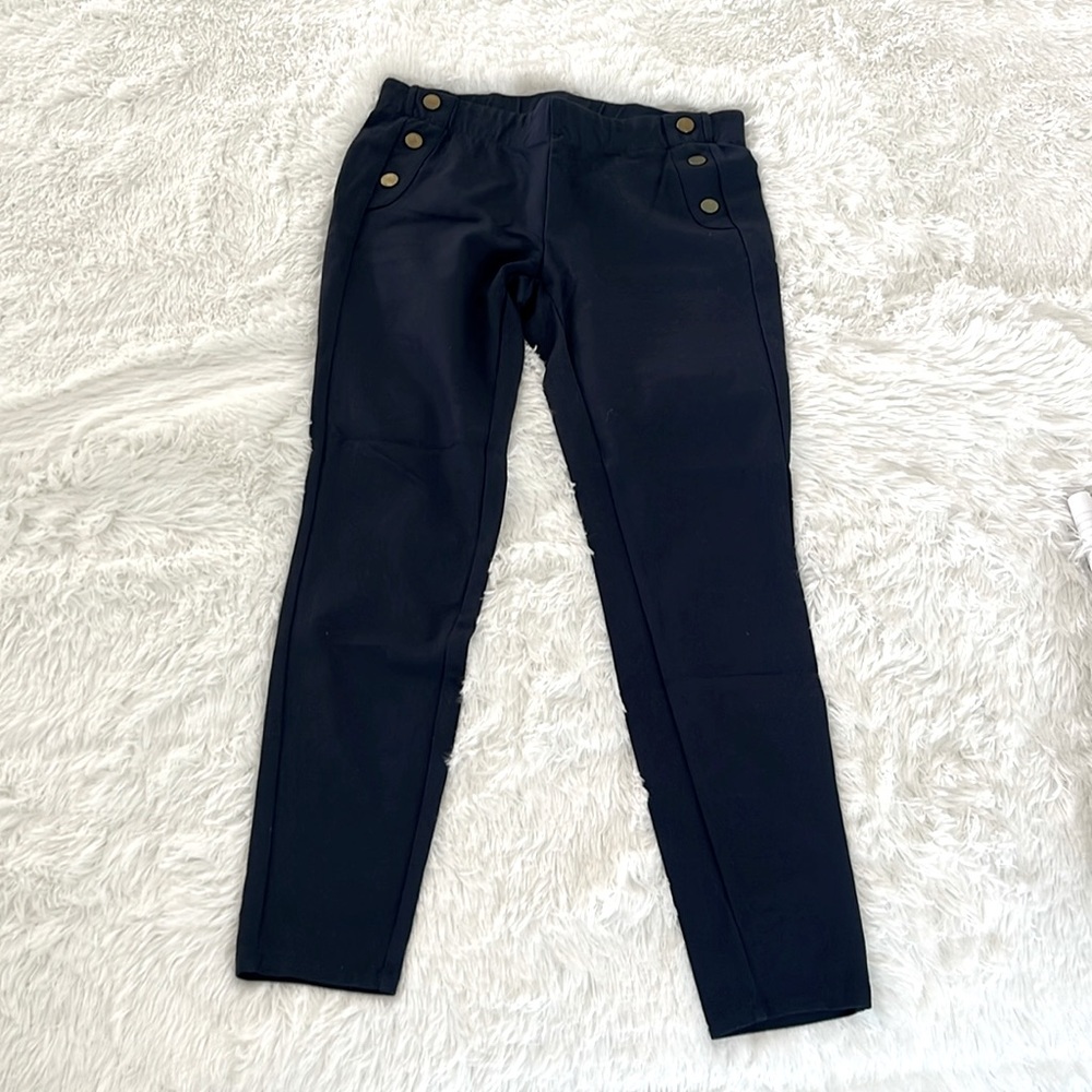 Tommy Hilfiger navy stretch sailor legging small